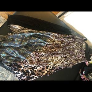 Texture and pattern skirt